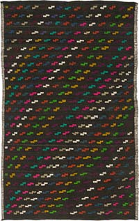 Vintage Anatolian Jijim Rug - 7' 1" x 11' 1" (85" x 133")