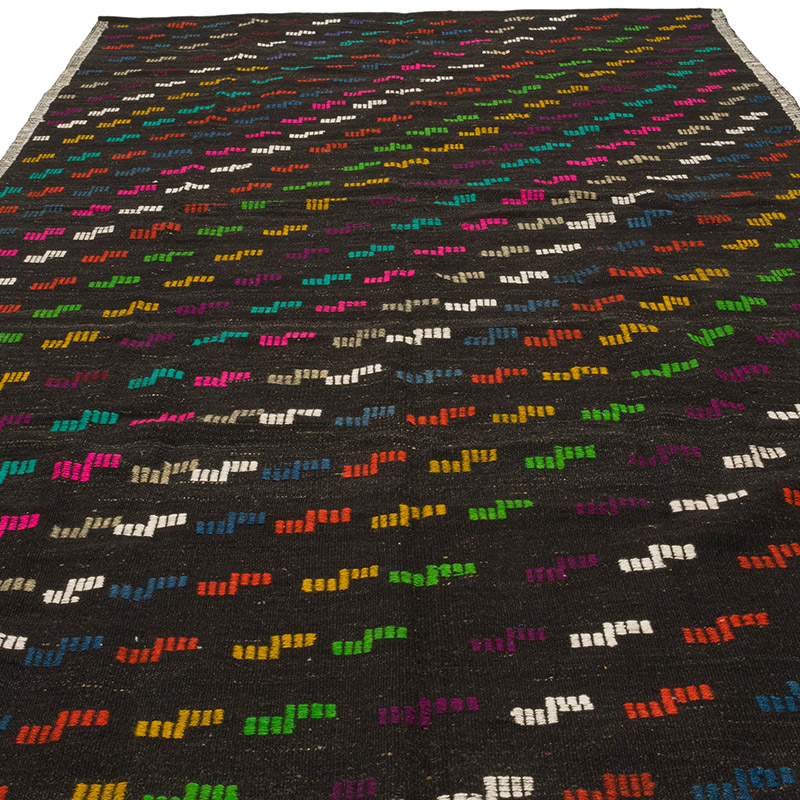 Vintage Anatolian Jijim Rug - 7' 1" x 11' 1" (85" x 133") - K0085807