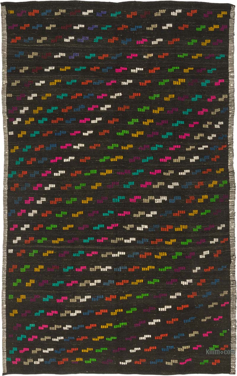 Vintage Anatolian Jijim Rug - 7' 1" x 11' 1" (85" x 133") - K0085807