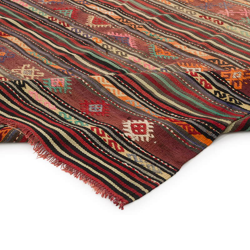 Vintage Balikesir Kilim Rug - 6' 2" x 8' 10" (74" x 106") - K0085818