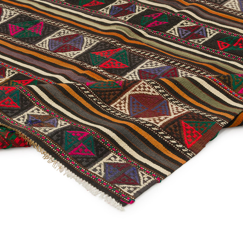 Vintage Balikesir Kilim Rug - 5' 5" x 7' 7" (65" x 91") - K0085824