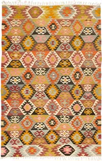Vintage Tavas Kilim Rug - 6'  x 9' 2" (72" x 110")
