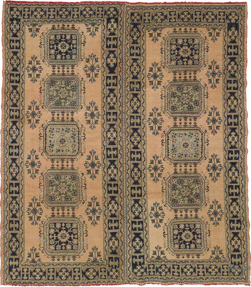 El Dokuma Vintage Halı - 291 cm x 332 cm - K0085839