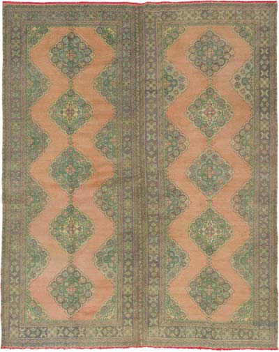 Alfombra Vintage Turca Anudada a Mano - 273 cm x 336 cm