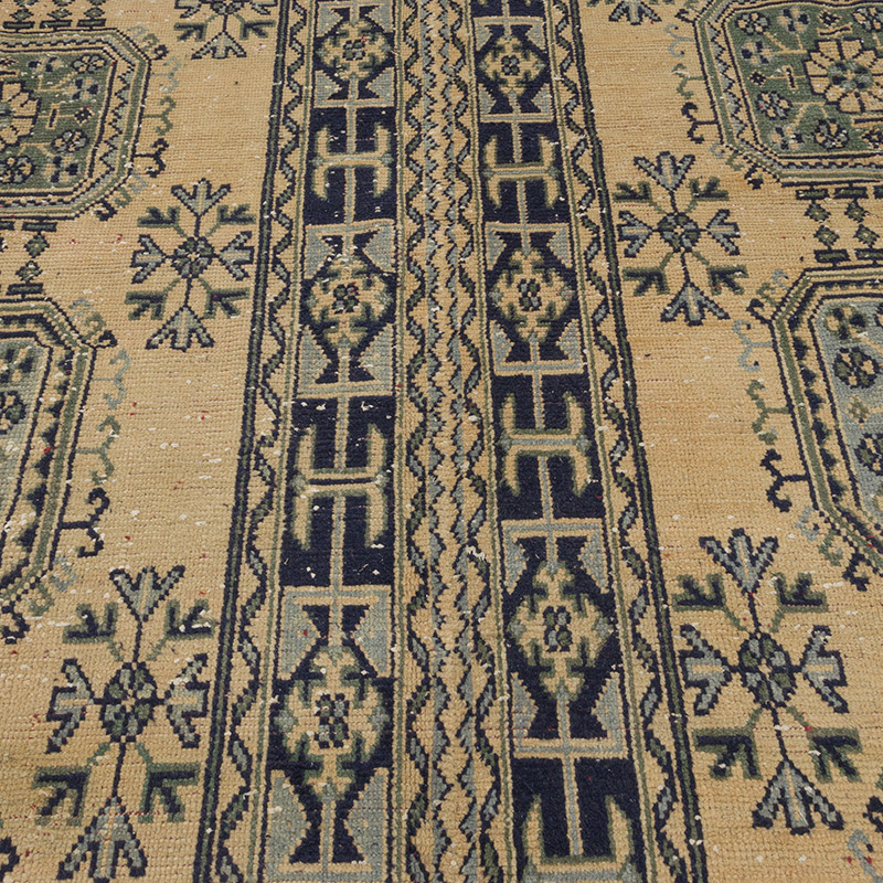 Vintage Turkish Hand-Knotted Rug - 8' 10" x 11' 8" (106" x 140") - K0085843