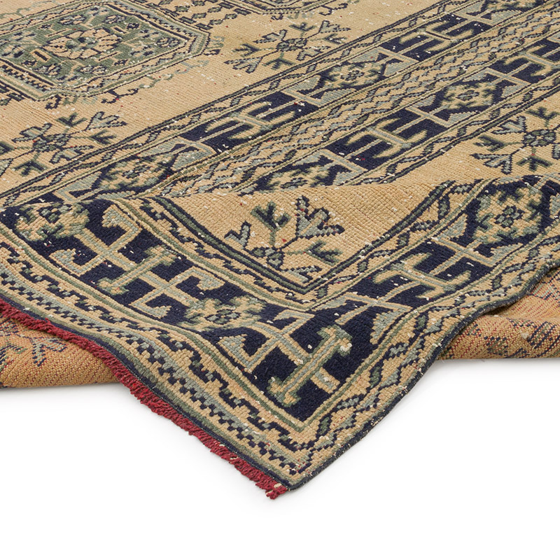 Vintage Turkish Hand-Knotted Rug - 8' 10" x 11' 8" (106" x 140") - K0085843