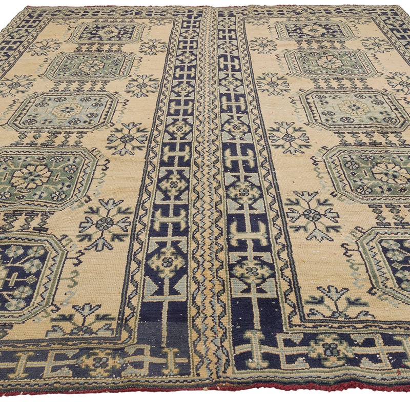 Vintage Turkish Hand-Knotted Rug - 8' 10" x 11' 8" (106" x 140") - K0085843