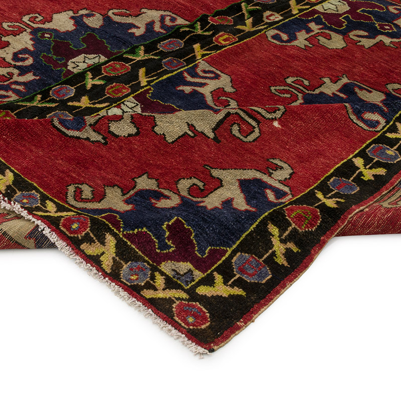 Alfombra Vintage Turca Anudada a Mano - 300 cm x 290 cm - K0085844