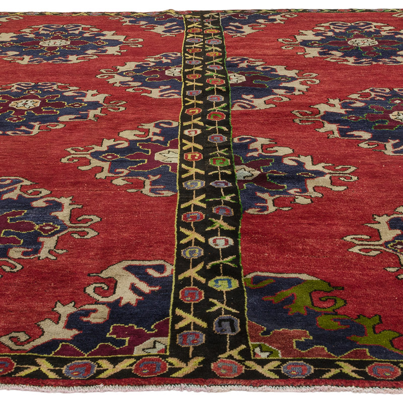 Alfombra Vintage Turca Anudada a Mano - 300 cm x 290 cm - K0085844