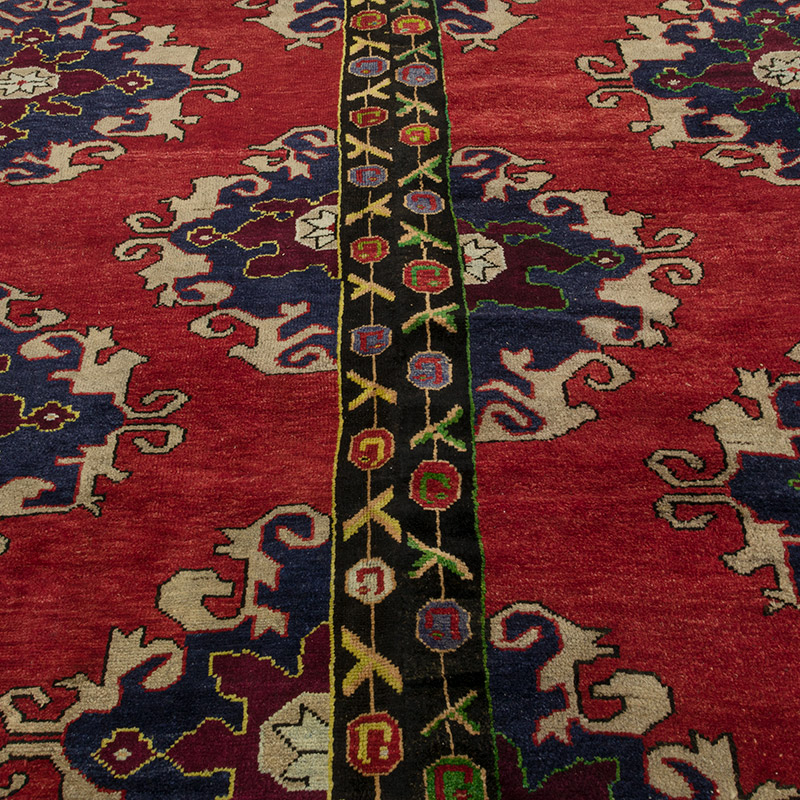 Alfombra Vintage Turca Anudada a Mano - 300 cm x 290 cm - K0085844