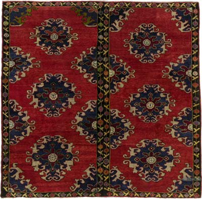 El Dokuma Vintage Halı - 300 cm x 290 cm