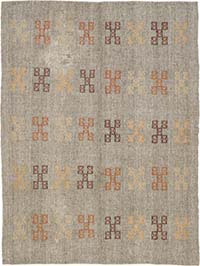 Vintage Anatolian Jijim Rug - 6'  x 8'  (72" x 96")