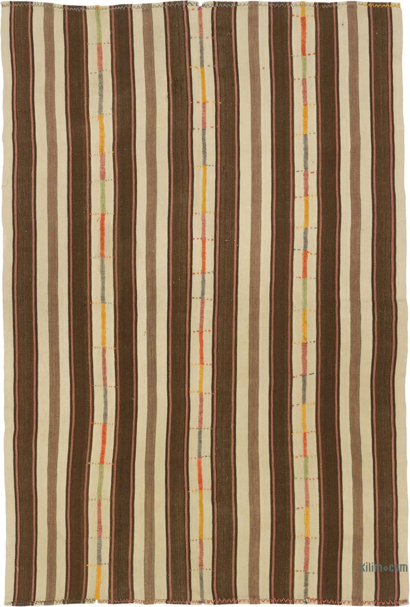 Vintage Anatolian Kilim Rug - 5' 7" x 8' 3" (67" x 99") - K0085855