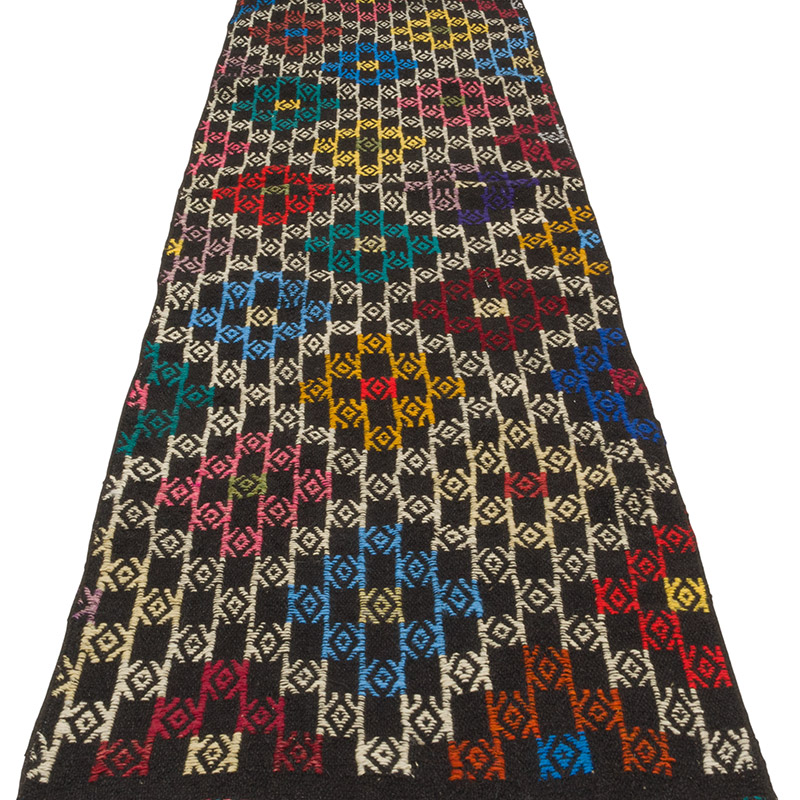 Vintage Anatolian Jijim Runner - 2' 4" x 9' 6" (28" x 114") - K0085860