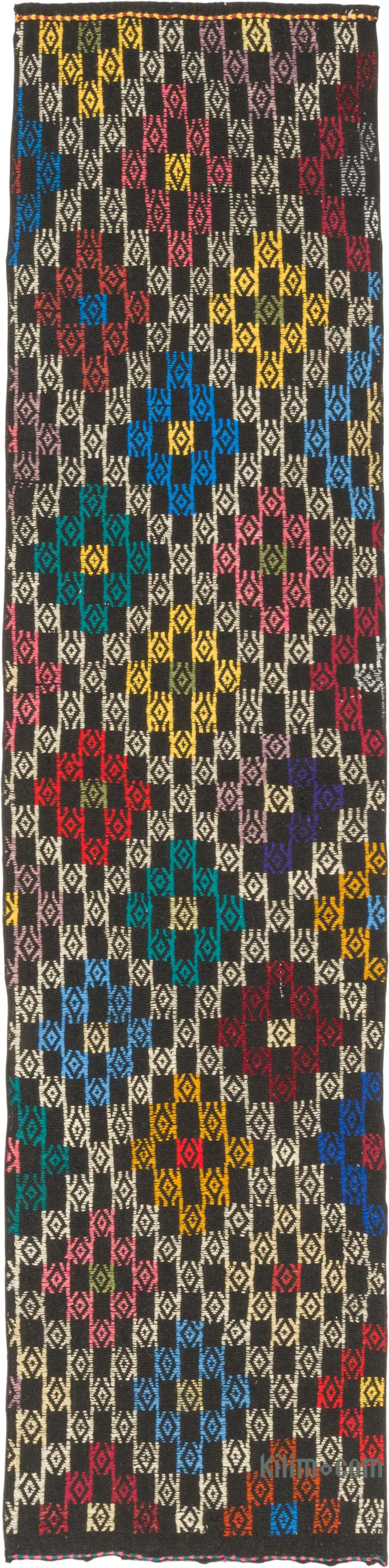 Vintage Anatolian Jijim Runner - 2' 4" x 9' 6" (28" x 114") - K0085860