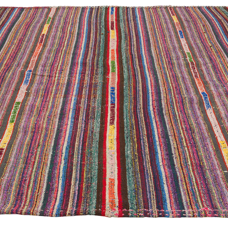 Vintage Anatolian Kilim Rug - 6' 7" x 7' 8" (79" x 92") - K0085861