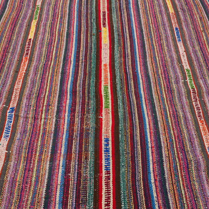 Vintage Anatolian Kilim Rug - 6' 7" x 7' 8" (79" x 92") - K0085861