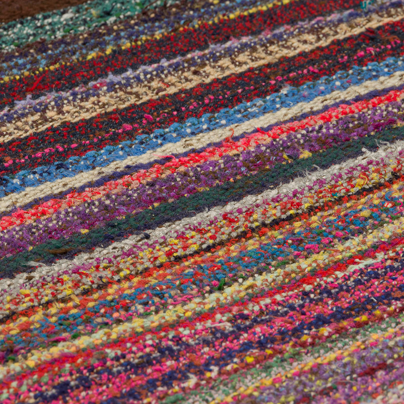 Vintage Anatolian Kilim Rug - 6' 7" x 7' 8" (79" x 92") - K0085861