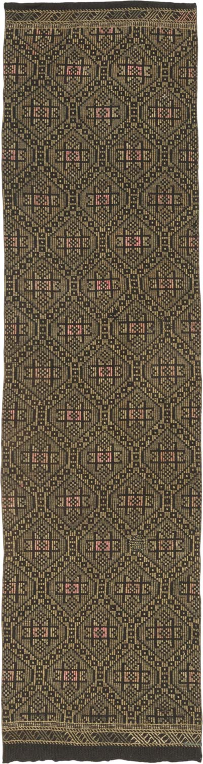 Vintage Anatolian Jijim Runner - 2' 10" x 10' 8" (34" x 128")