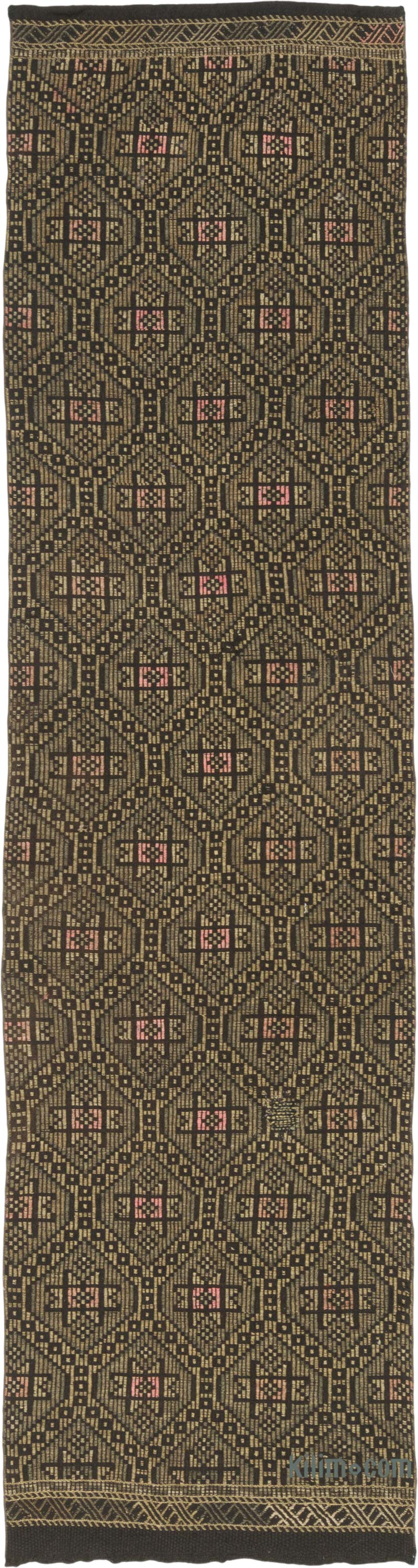 Vintage Anatolian Jijim Runner - 2' 10" x 10' 8" (34" x 128") - K0085864
