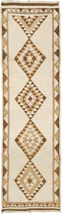 Vintage Tribal Runner Rug - 3' 1" x 10' 10" (37" x 130")