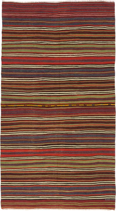 Vintage Turkish Kilim Rug - 5' 1" x 9' 1" (61" x 109")