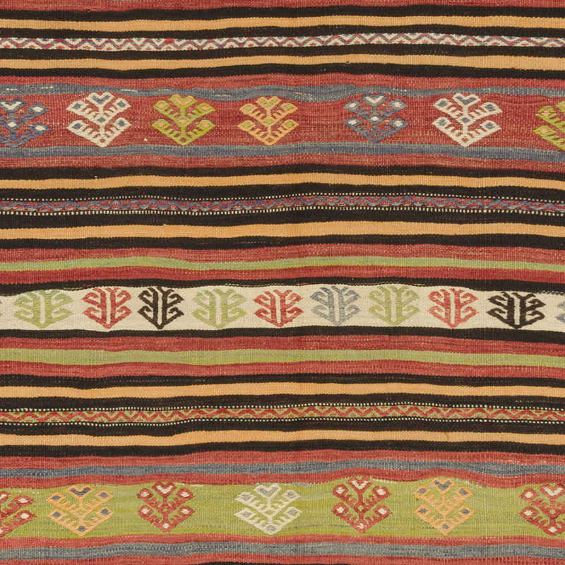 Vintage Turkish Kilim Rug - 4' 1" x 6' 11" (49" x 83") - K0085925