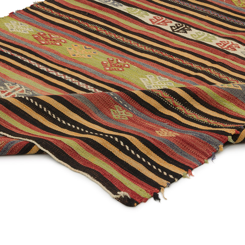 Vintage Turkish Kilim Rug - 4' 1" x 6' 11" (49" x 83") - K0085925