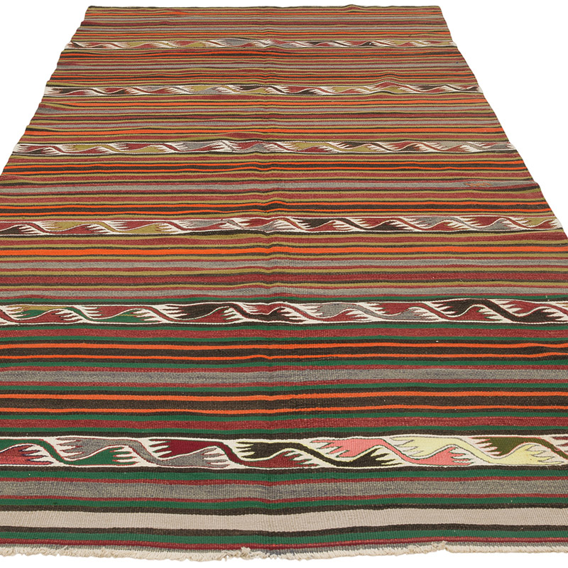 Alfombra Konya Kilim Vintage - 142 cm x 303 cm - K0085926
