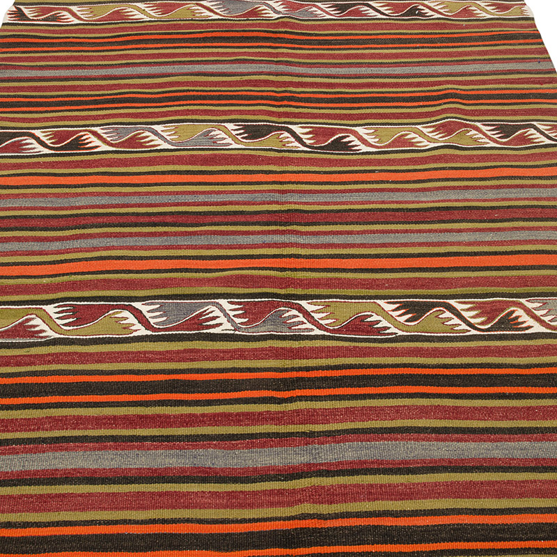 Alfombra Konya Kilim Vintage - 142 cm x 303 cm - K0085926