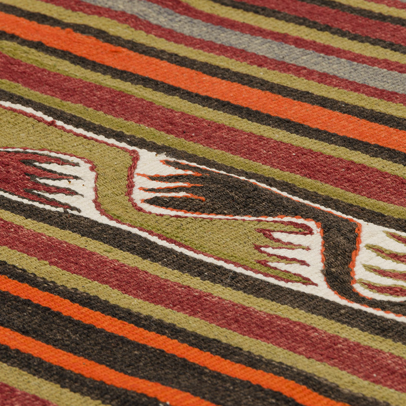 Alfombra Konya Kilim Vintage - 142 cm x 303 cm - K0085926