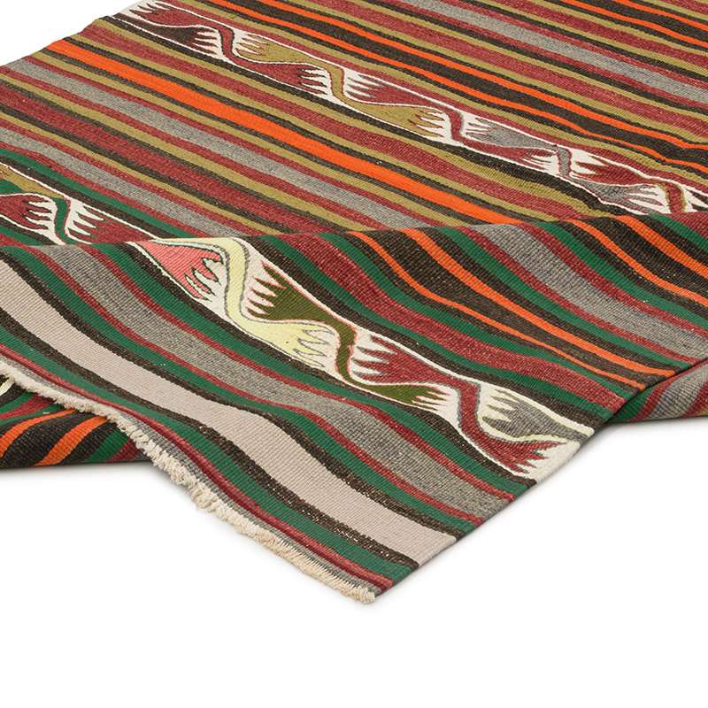 Alfombra Konya Kilim Vintage - 142 cm x 303 cm - K0085926