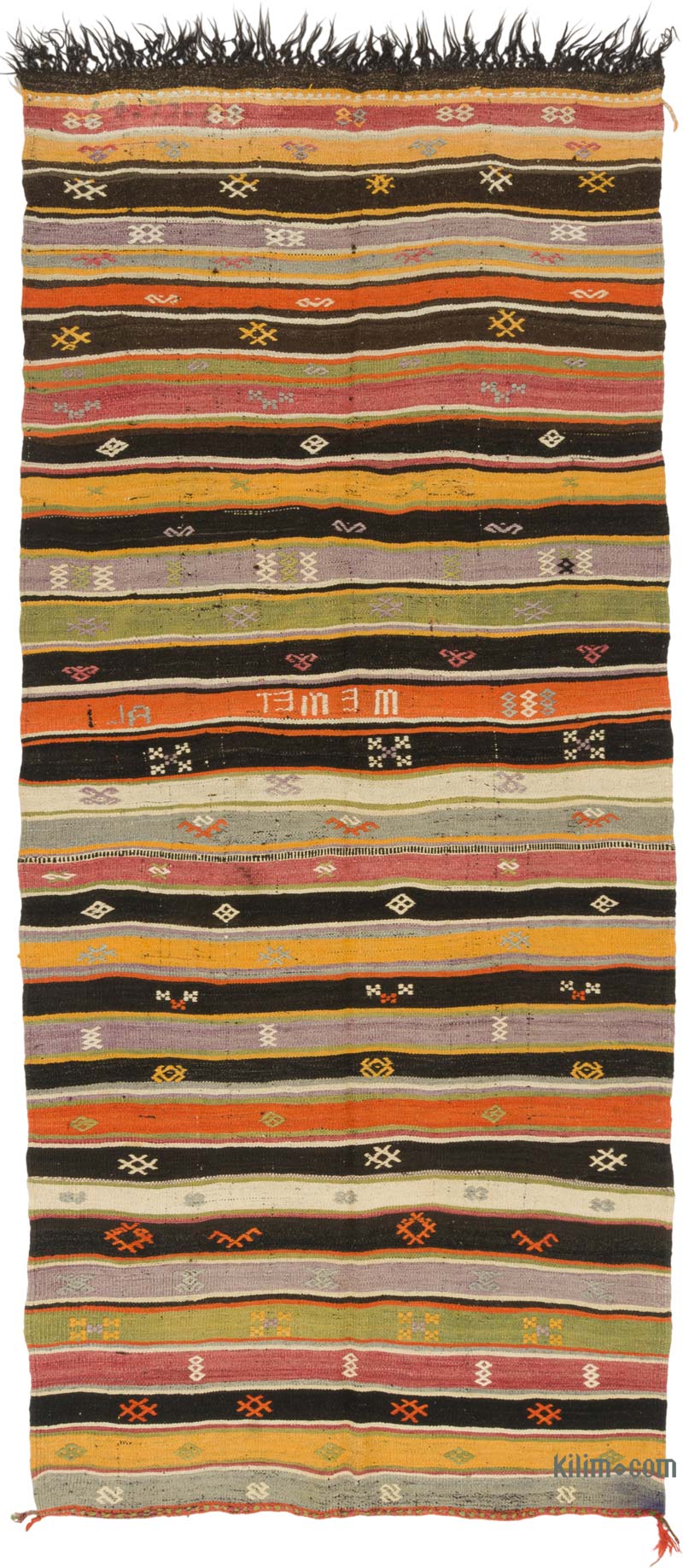 Alfombra Vintage Kilim Turca - 143 cm x 312 cm - K0085933