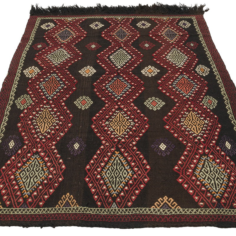 Vintage Anatolian Jijim Rug - 3' 7" x 6' 1" (43" x 73") - K0085936