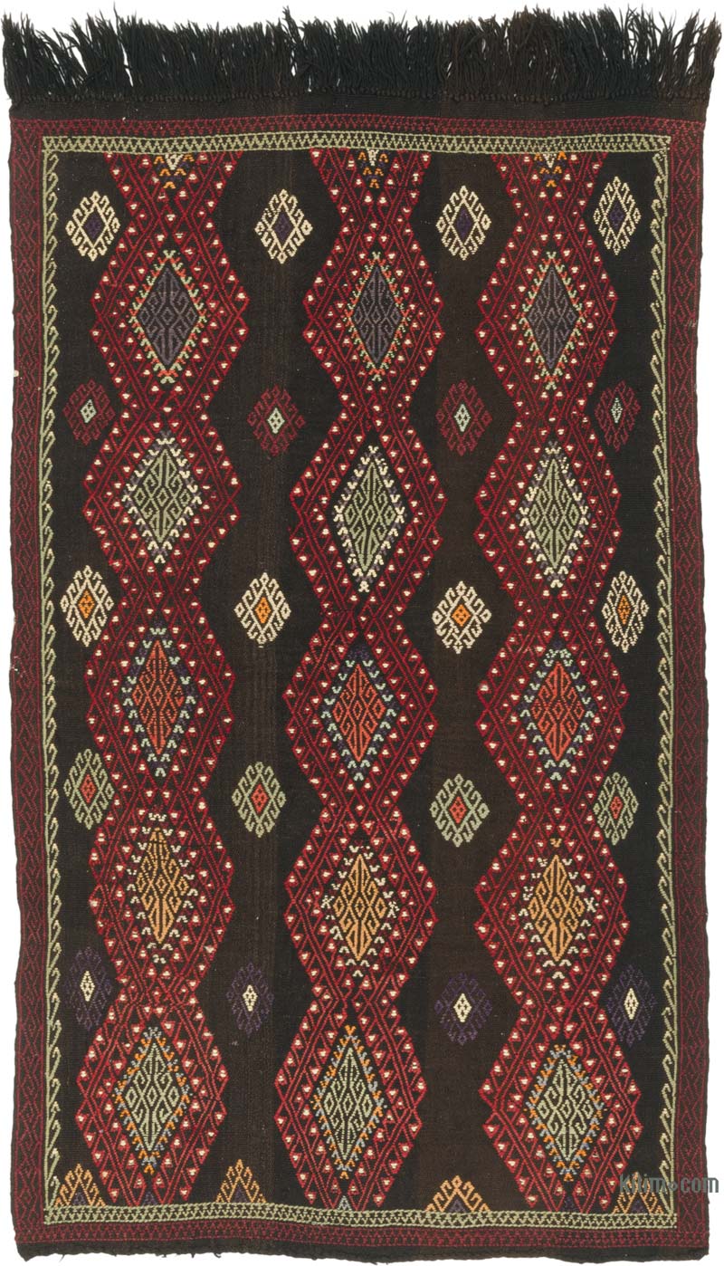 Vintage Anatolian Jijim Rug - 3' 7" x 6' 1" (43" x 73") - K0085936