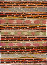 Vintage Turkish Kilim Rug - 5' 9" x 7' 8" (69" x 92")