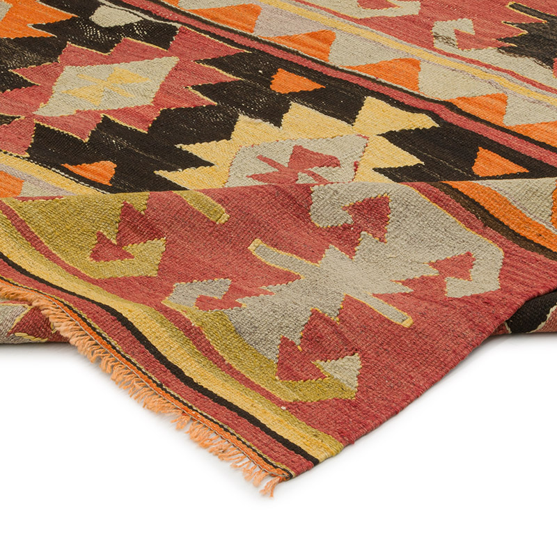 Vintage Turkish Kilim Rug - 4' 10" x 7' 7" (58" x 91") - K0085954