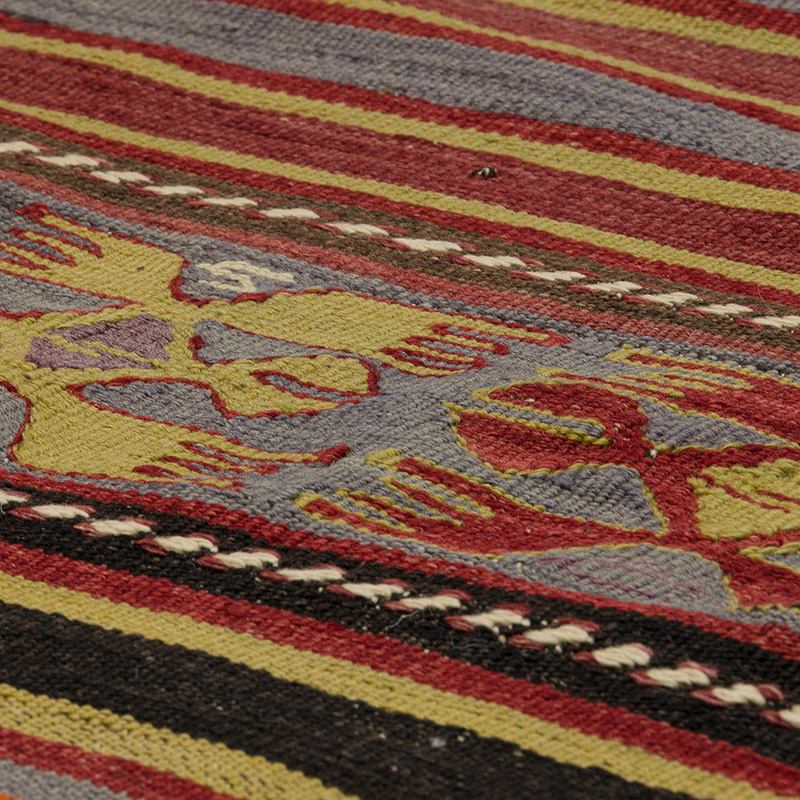 Alfombra Konya Kilim Vintage - 130 cm x 275 cm - K0085955