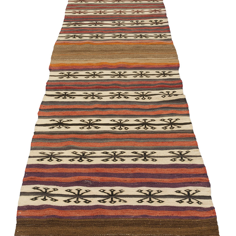 Vintage Turkish Kilim Runner - 2' 3" x 9' 1" (27" x 109") - K0085956