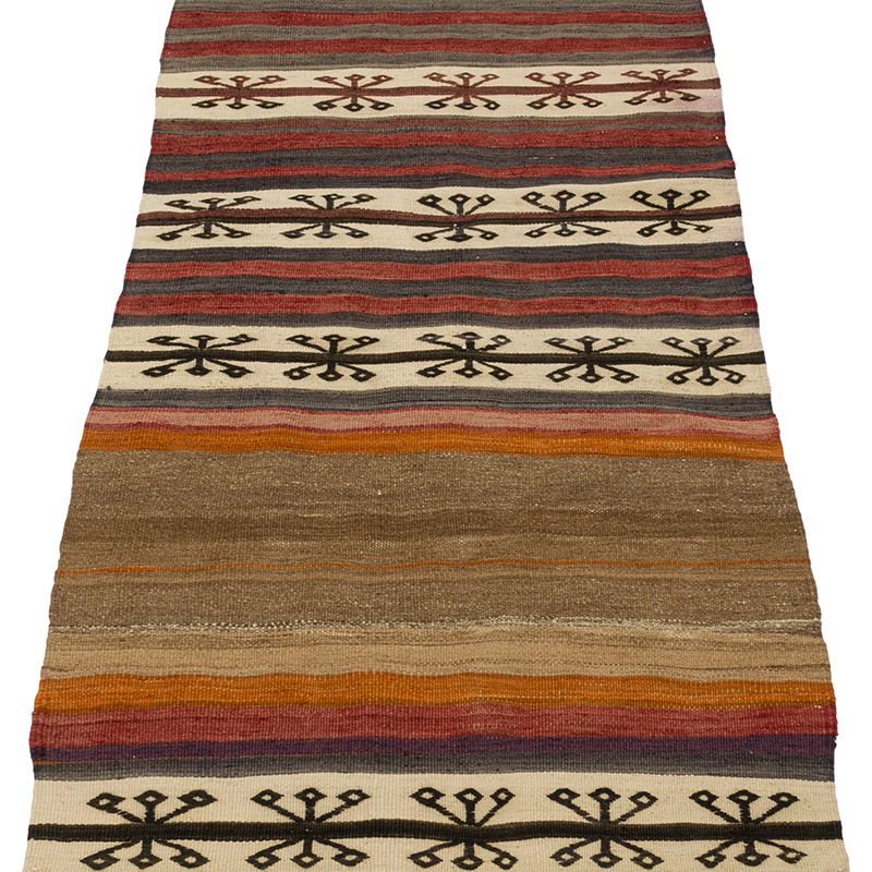 Vintage Turkish Kilim Runner - 2' 3" x 9' 1" (27" x 109") - K0085956