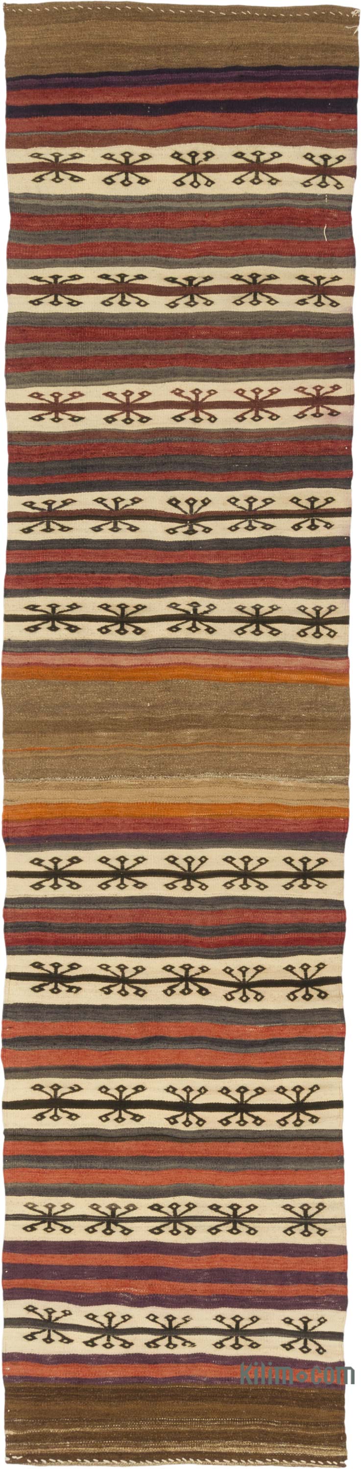 Vintage Turkish Kilim Runner - 2' 3" x 9' 1" (27" x 109") - K0085956
