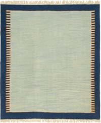 New Handwoven Turkish Kilim Rug - 6' 4" x 7' 3" (76" x 87")