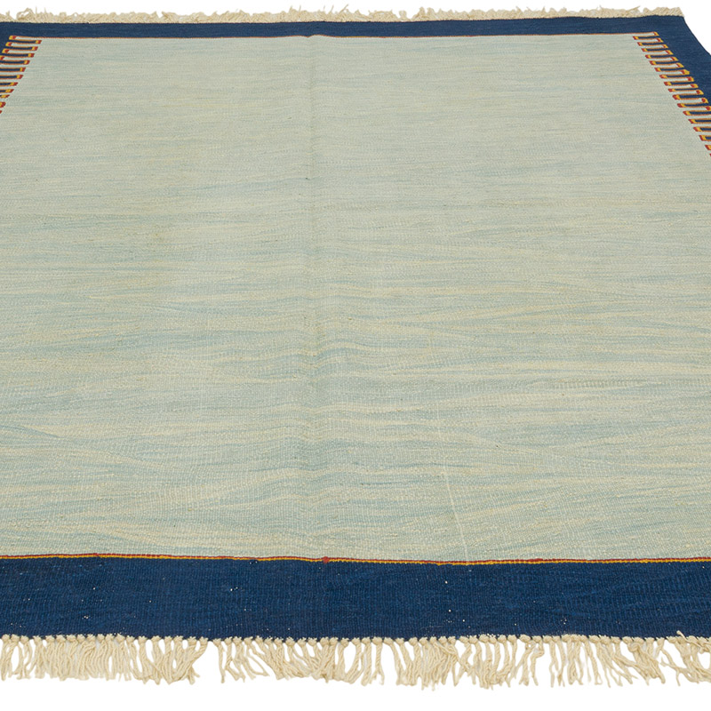 New Handwoven Turkish Kilim Rug - 6' 4" x 7' 3" (76" x 87") - K0085973