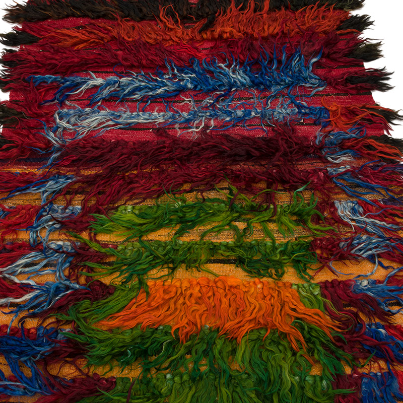 Vintage Anatolian Tulu Rug - 3' 2" x 5' 10" (38" x 70") - K0085976