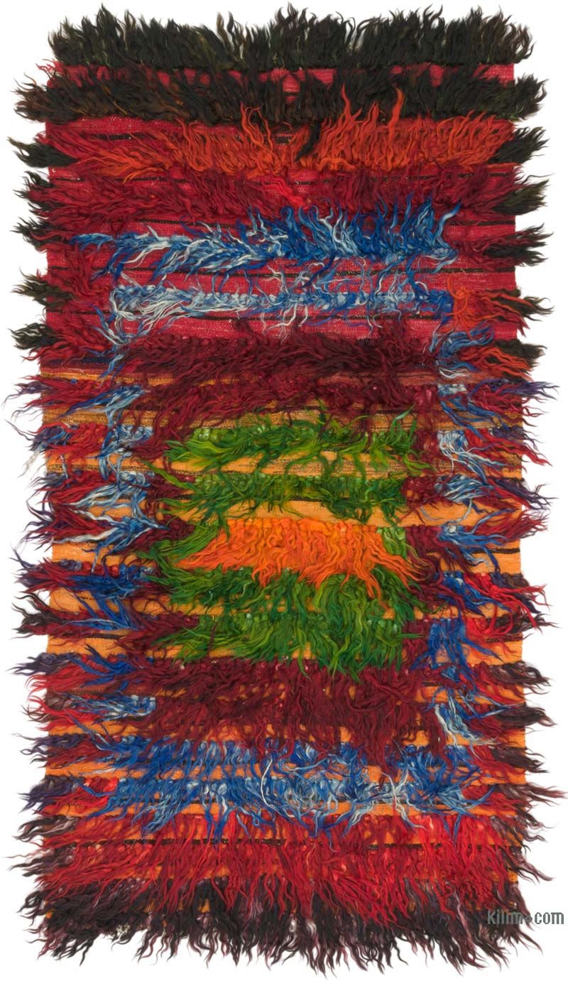 Vintage Anatolian Tulu Rug - 3' 2" x 5' 10" (38" x 70") - K0085976