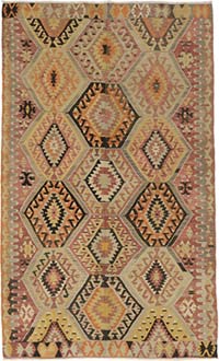 Vintage Esme Kilim Rug - 6' 5" x 11'  (77" x 132")