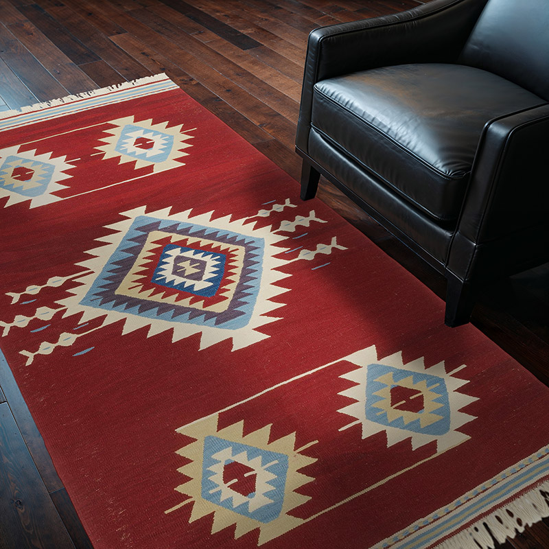 New Handwoven Turkish Kilim Rug - 3' 11" x 6' 9" (47" x 81") - K0085981