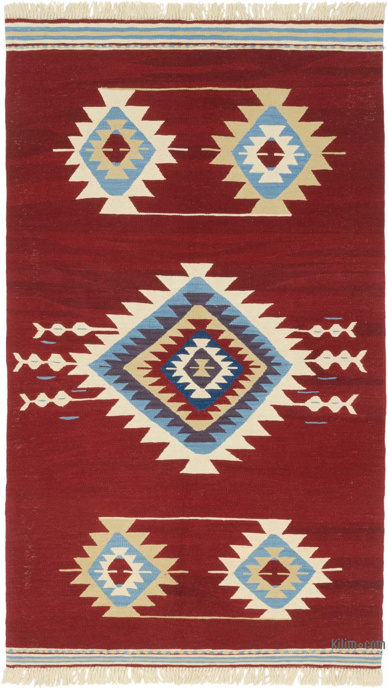 Yeni Kök Boya El Dokuma Kilim - 120 cm x 205 cm - K0085981
