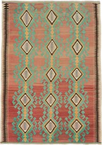 Vintage Afyon Kilim Rug - 6' 8" x 9' 5" (80" x 113")