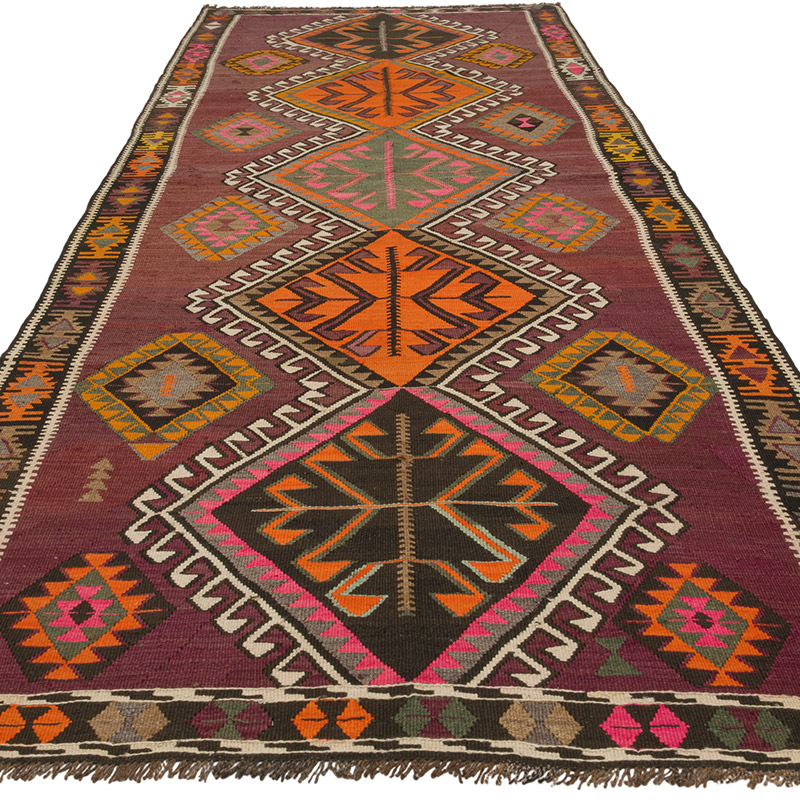Corredor Vintage Kars Kilim - 146 cm x 395 cm - K0085987